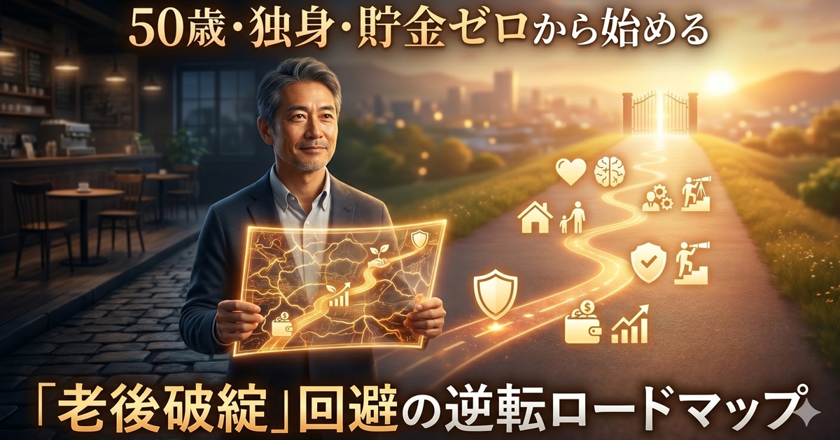 50歳・独身・貯金ゼロから始める「老後破綻」回避の逆転ロードマップ